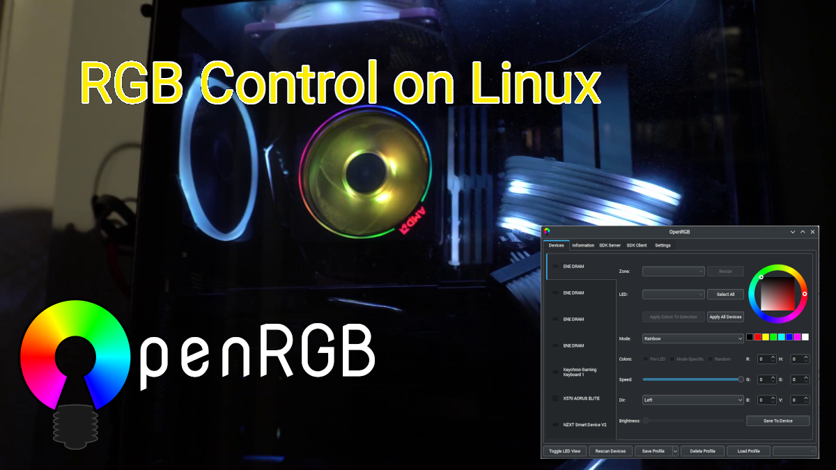Controlling PC Lighting with OpenRGB